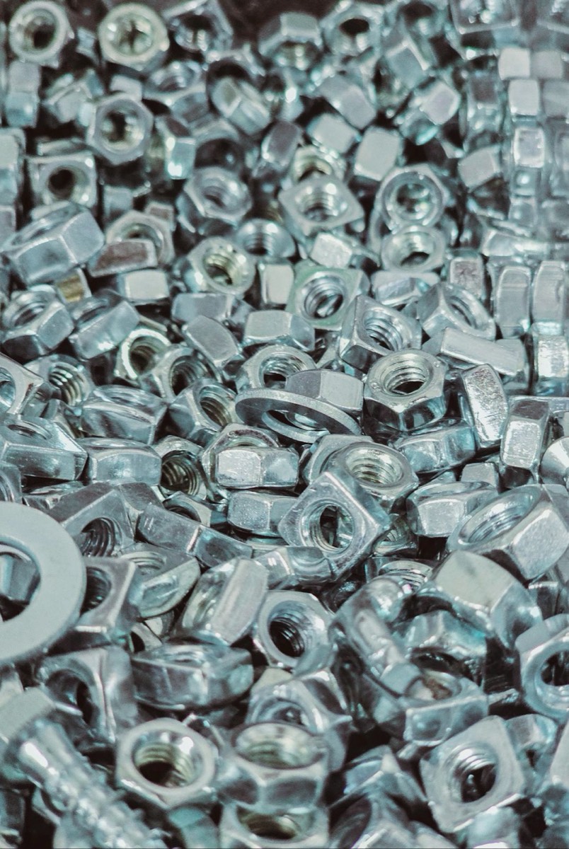 Zinc blue plated nuts and bolts - zinc plating services in Nashik by KVEE METALS